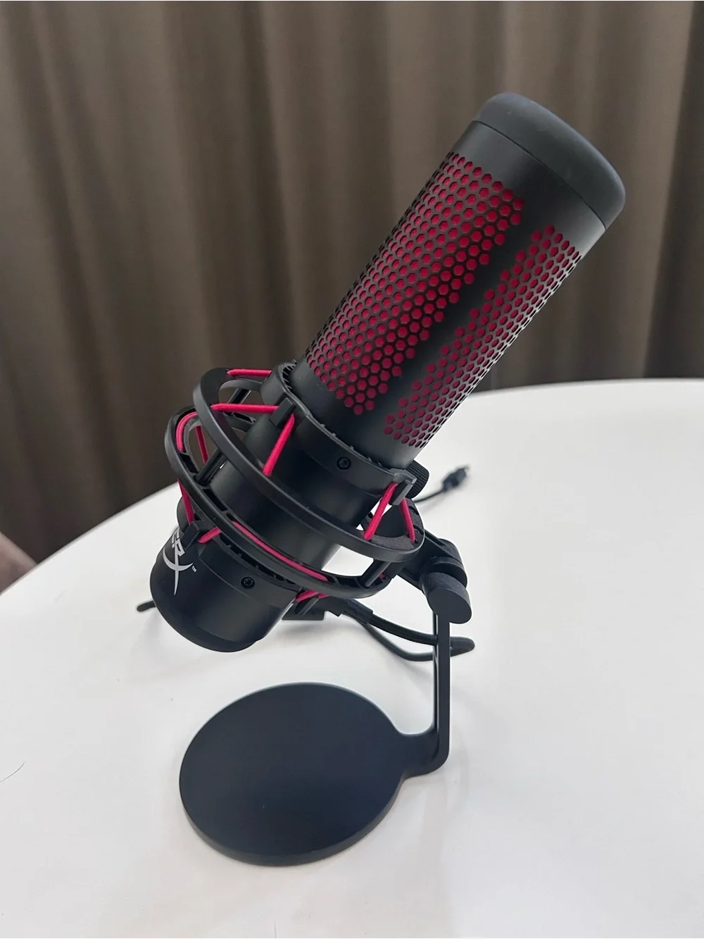HyperX QuadCast USB Condenser Microphone w/ Pop Filter, Adjustable Gain, Stand